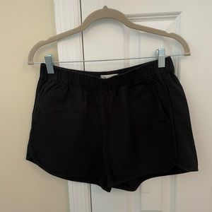 Madewell cotton pull on shorts black size XS